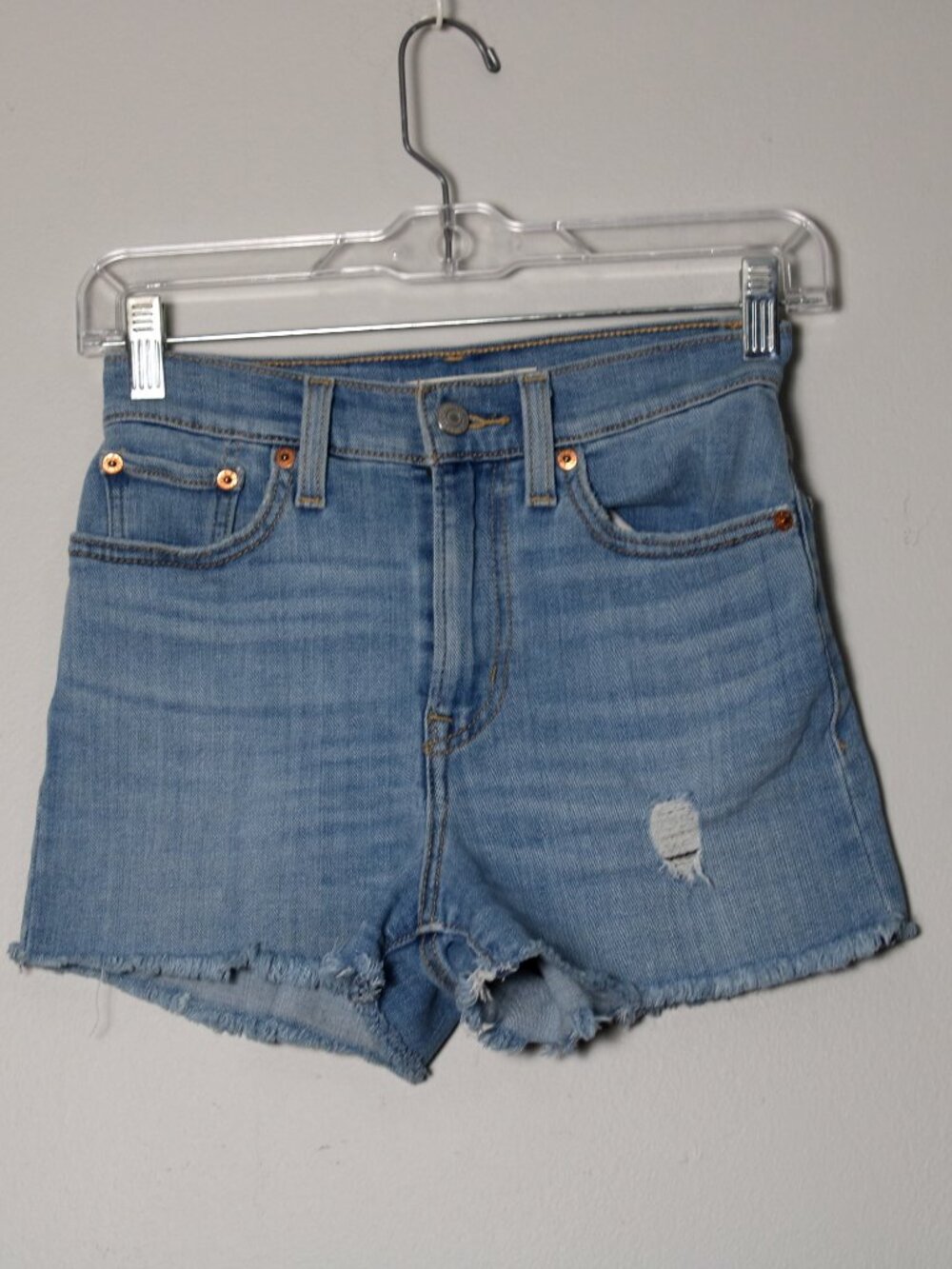 Levi's High Rise Shorts Size 24" - Picture 7 of 10